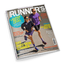 Titelblatt des Magazins „Runner’s World“ mit einer weiblichen und einer männlichen Person, die nebeneinander im Laufoutfit auf Asphalt joggen; beide tragen Sportkleidung in Lila- und Blautönen, Sonnenbrillen und Laufschuhe. Textinhalte u. a.: „Laufen Next Level“, „Das wird dein Sommer“, „Welcher ist der beste Laufschuh?“, „Champion-Couple“, „Passt endlich der richtige Sport-BH“, Magazin-Ausgabe Juli 2024.